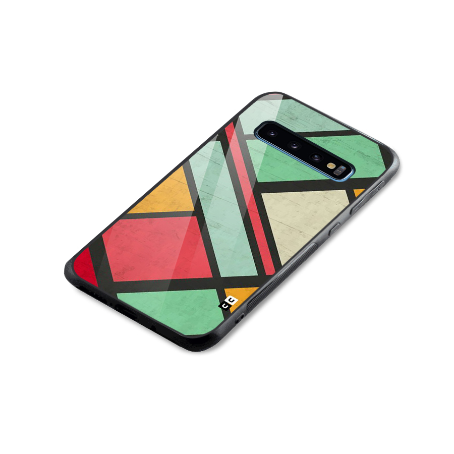 Check Colors Glass Back Case for Galaxy S10
