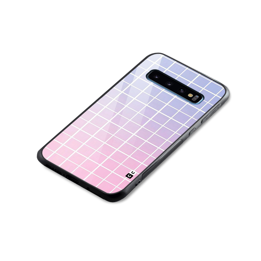 Check Shades Glass Back Case for Galaxy S10