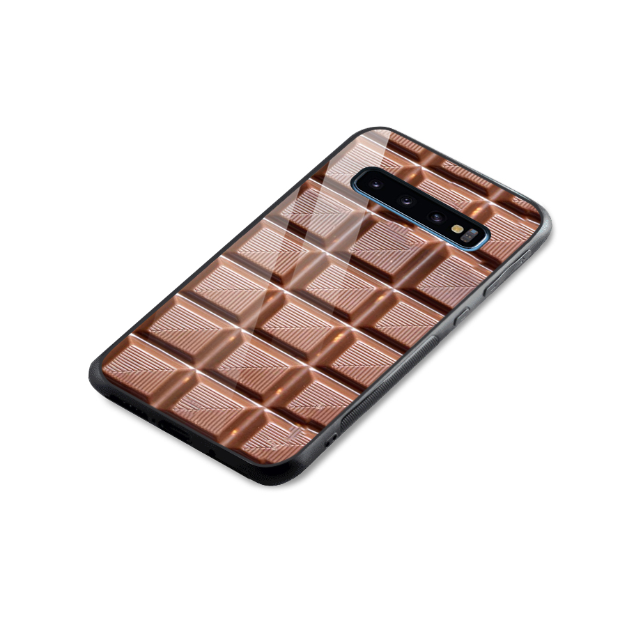 Chocolate Tiles Glass Back Case for Galaxy S10