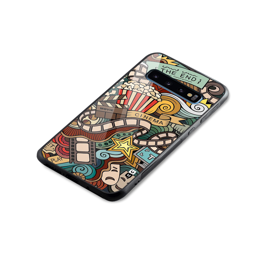 Cinematic Design Glass Back Case for Galaxy S10