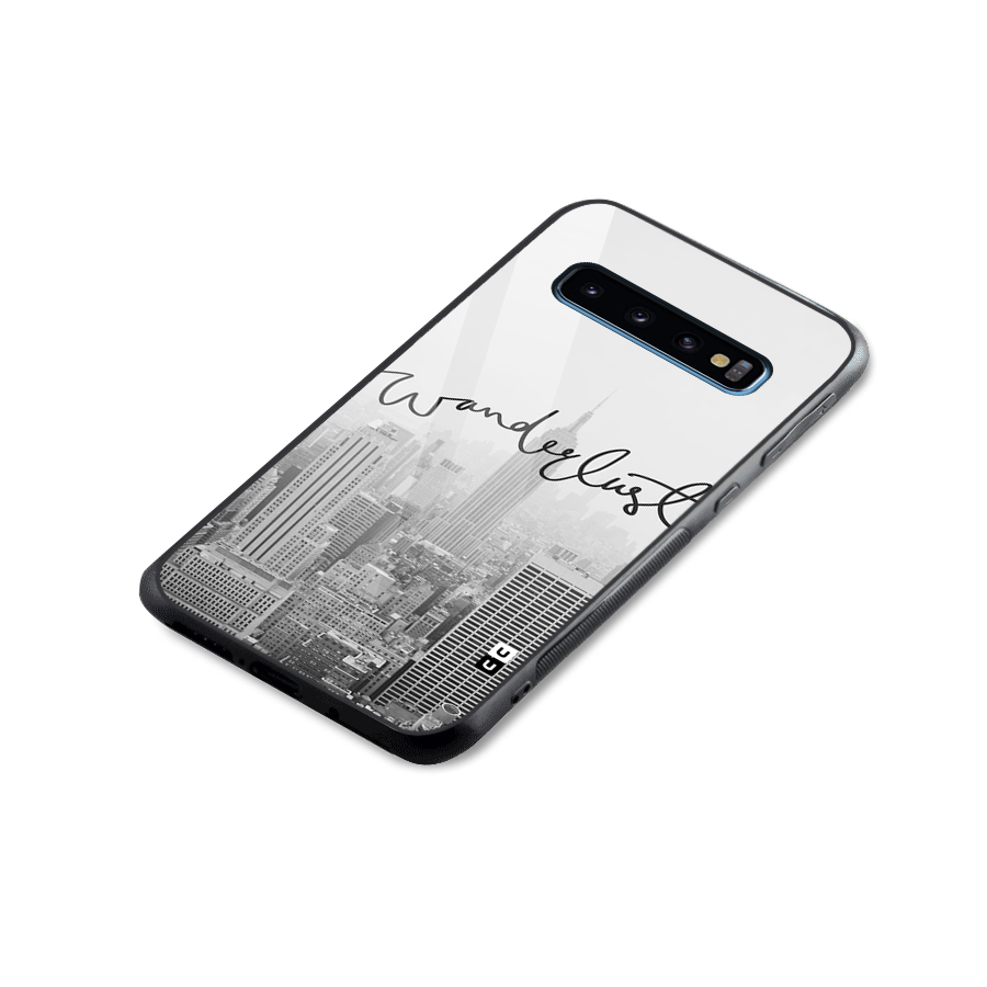 City Wanderlust Monochrome Glass Back Case for Galaxy S10