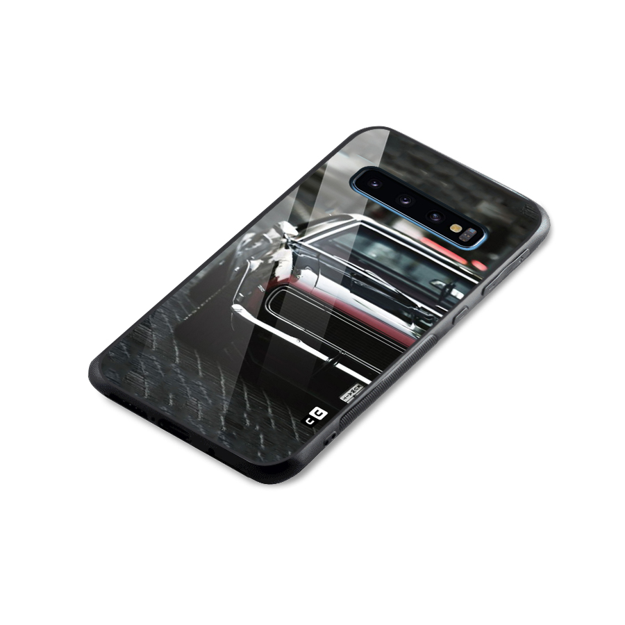 Class Vintage Car Glass Back Case for Galaxy S10