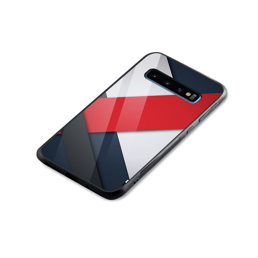 Classic Bold Glass Back Case for Galaxy S10
