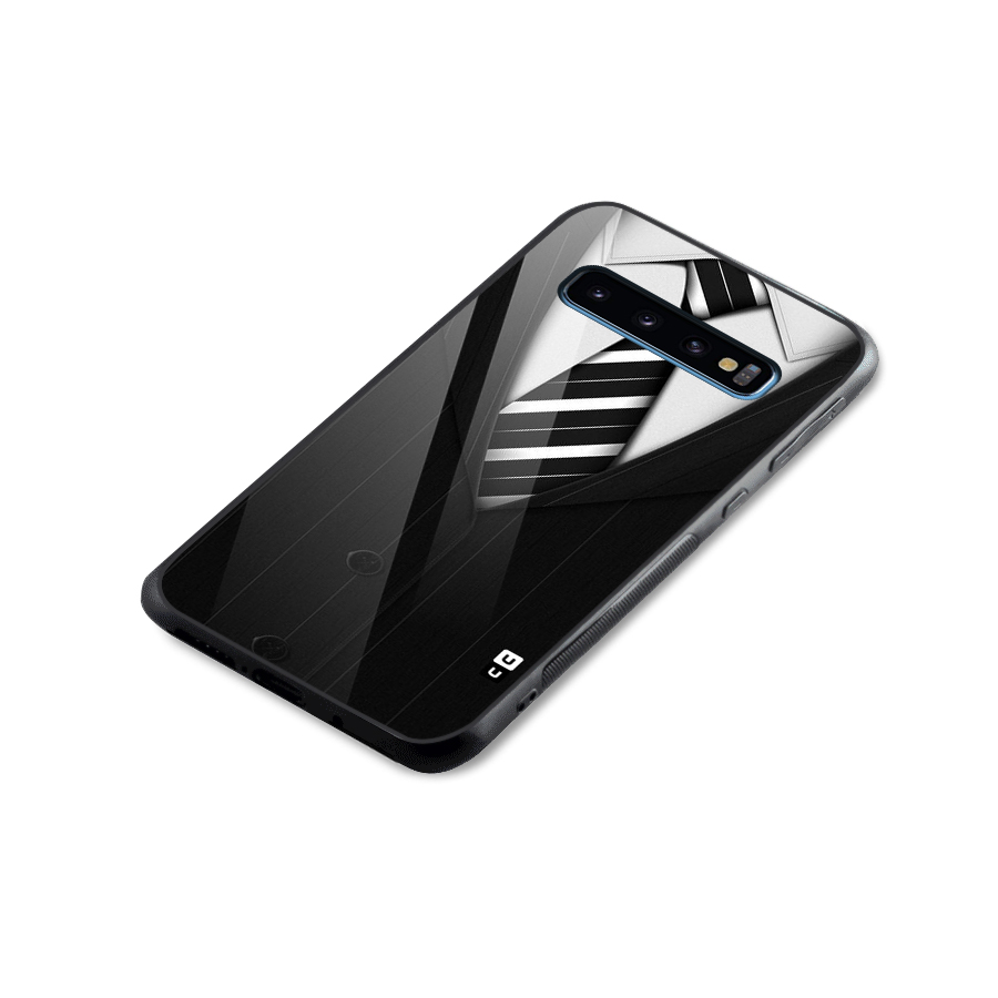 Classic Ready Suit Glass Back Case for Galaxy S10