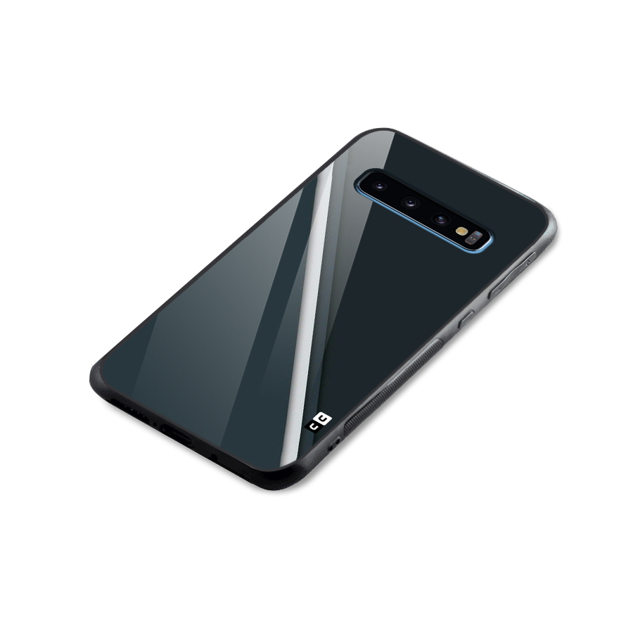 Classic Single Stripe Glass Back Case for Galaxy S10