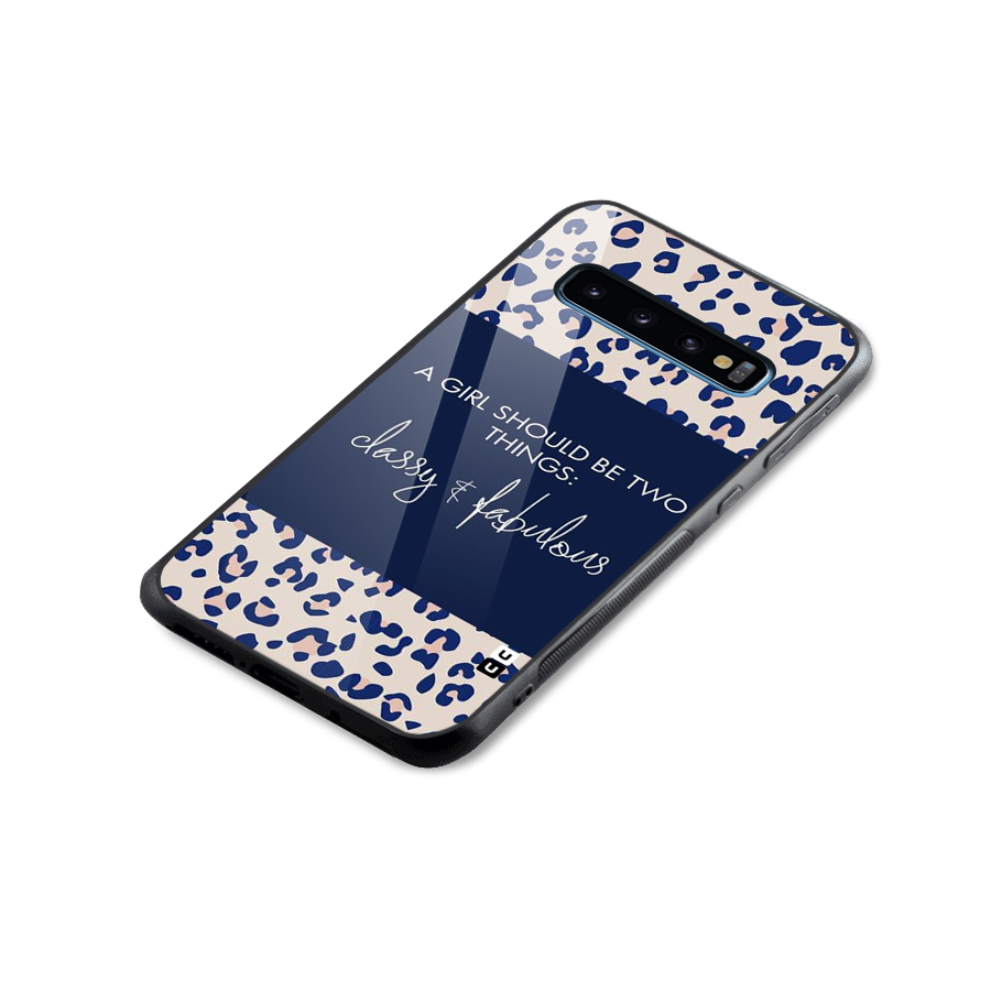 Classy and Fabulous Glass Back Case for Galaxy S10