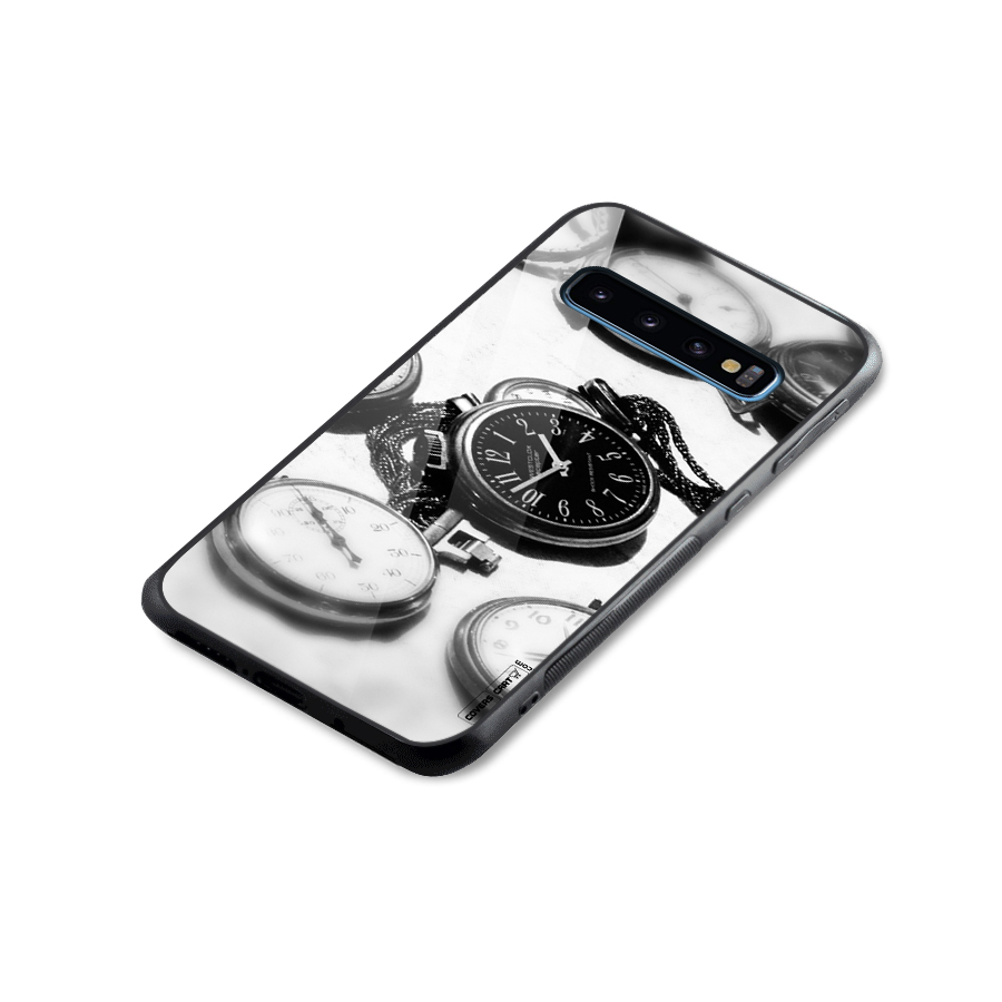 Clock Collection Glass Back Case for Galaxy S10