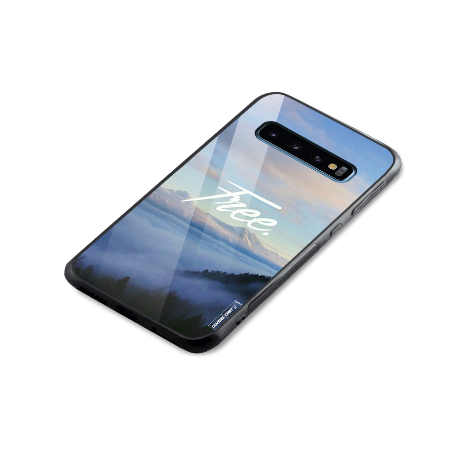 Cloudy Free Glass Back Case for Galaxy S10