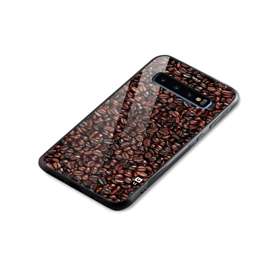 Cocoa Beans Glass Back Case for Galaxy S10