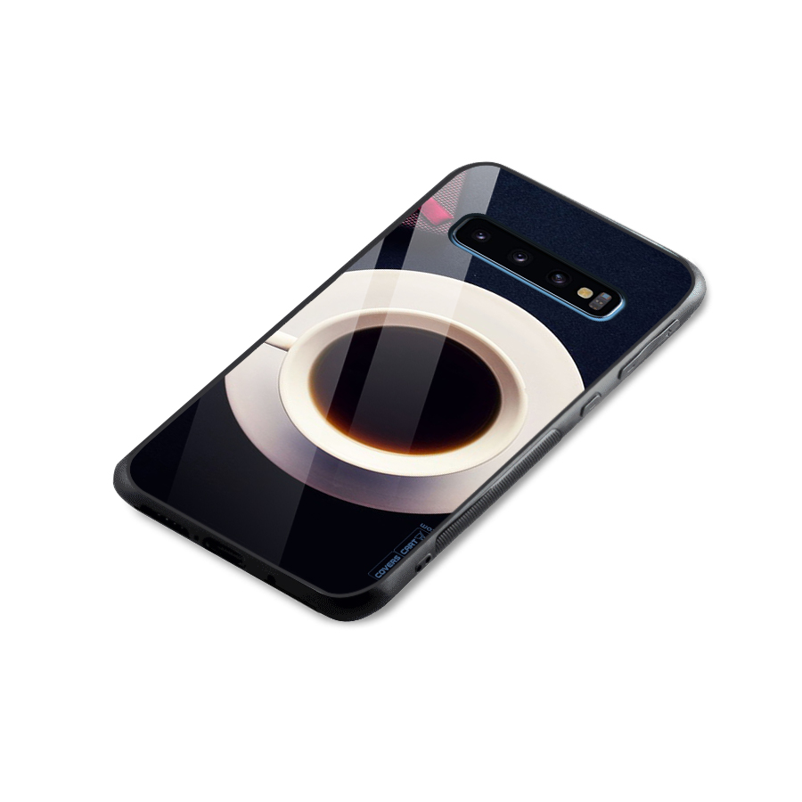 Coffee And Cookies Glass Back Case for Galaxy S10