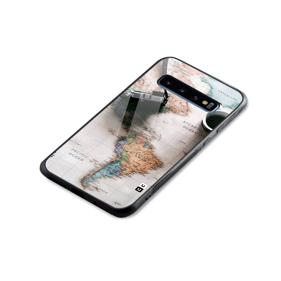 Coffee And Travel Glass Back Case for Galaxy S10