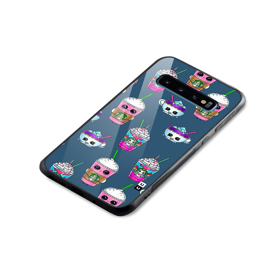 Coffee Mugs Glass Back Case for Galaxy S10