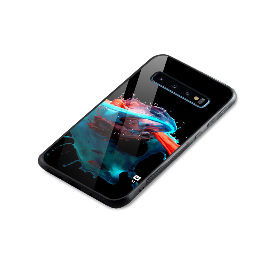 Colour War Glass Back Case for Galaxy S10