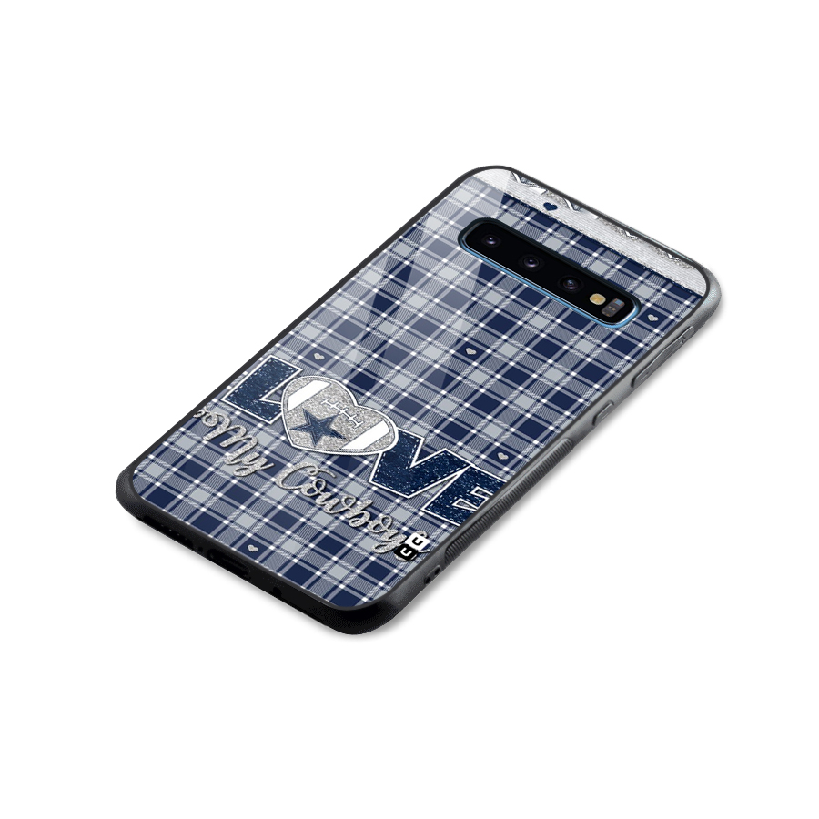 Cowboy Love Glass Back Case for Galaxy S10