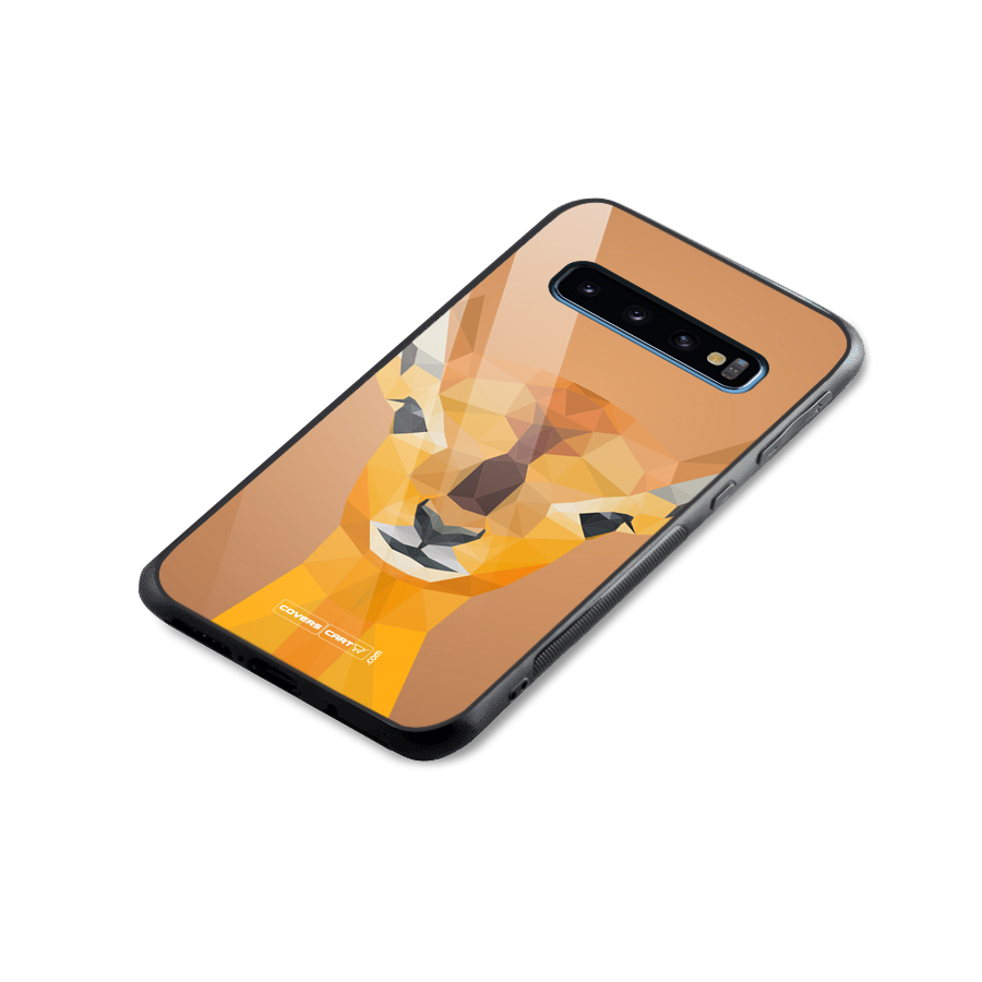 Cute Deer Glass Back Case for Galaxy S10