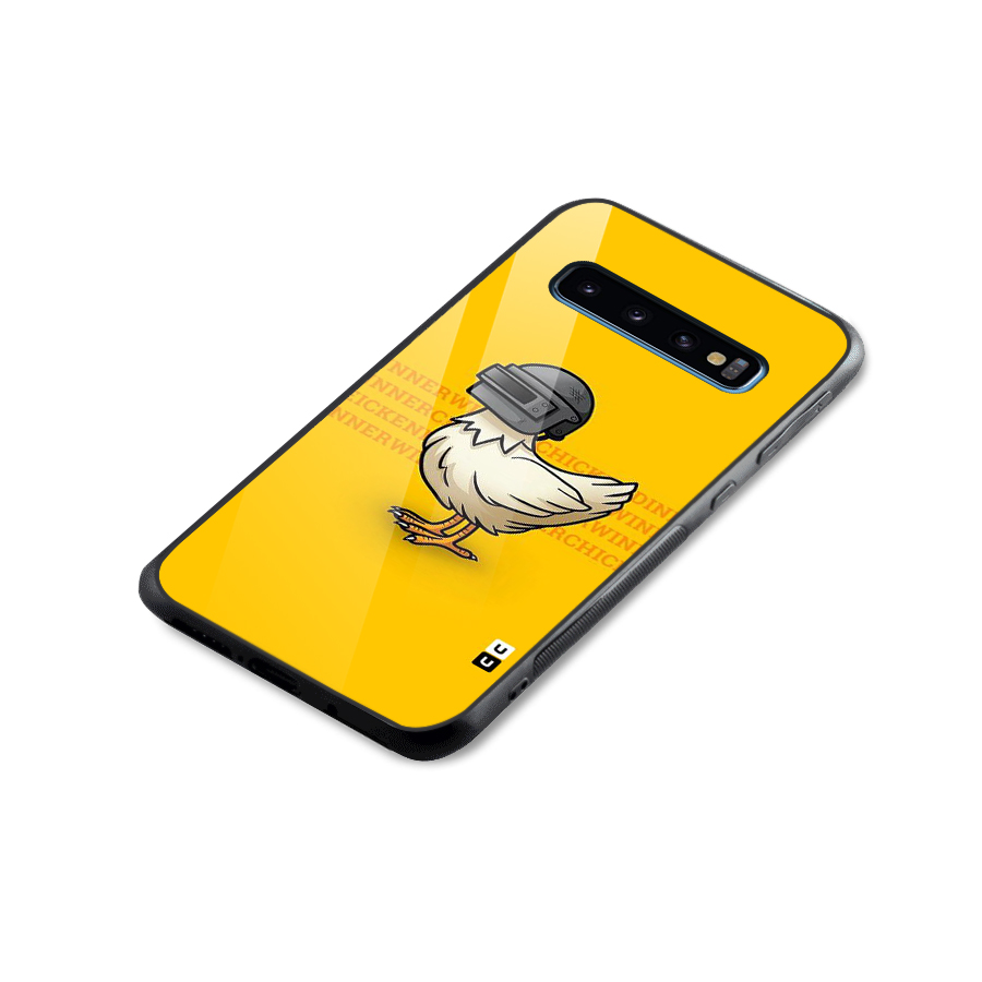 Cute Mask Glass Back Case for Galaxy S10