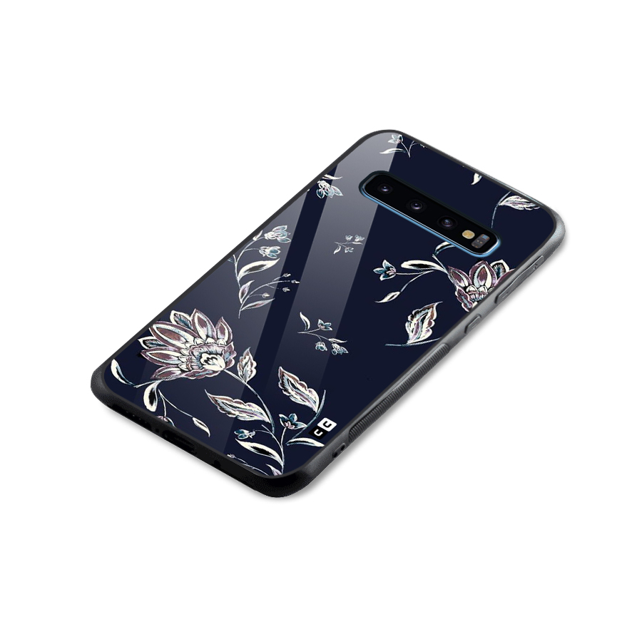 Cute Petals Glass Back Case for Galaxy S10