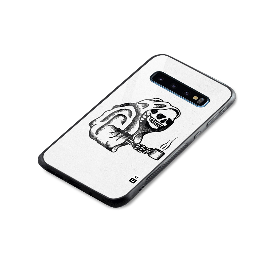 Dead But Coffee Glass Back Case for Galaxy S10