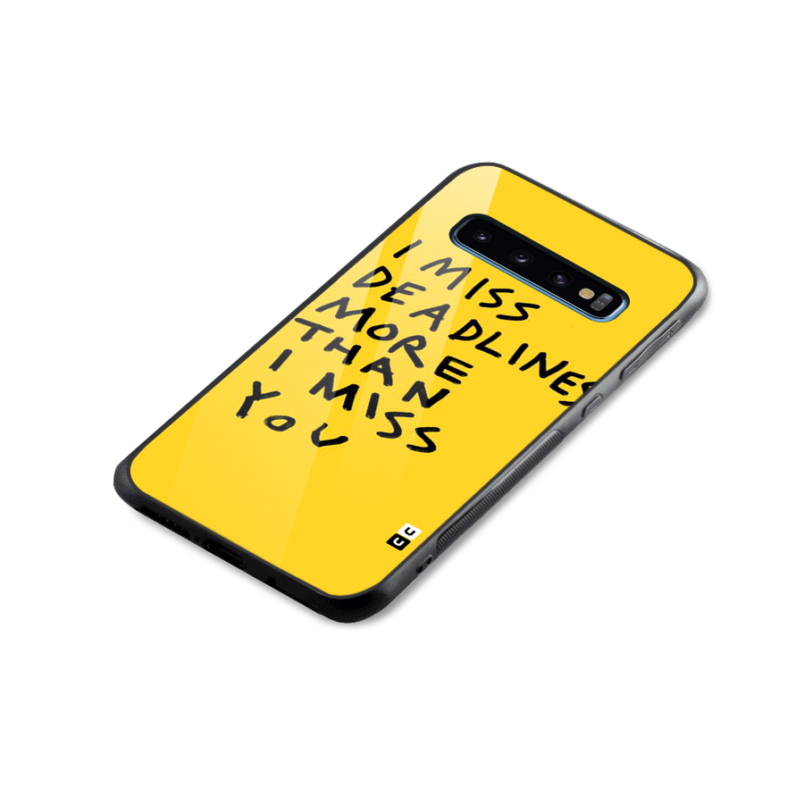 Deadlines Glass Back Case for Galaxy S10