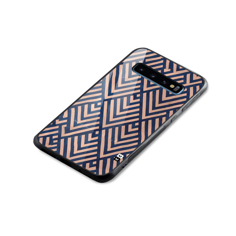 Diamond Blues Glass Back Case for Galaxy S10