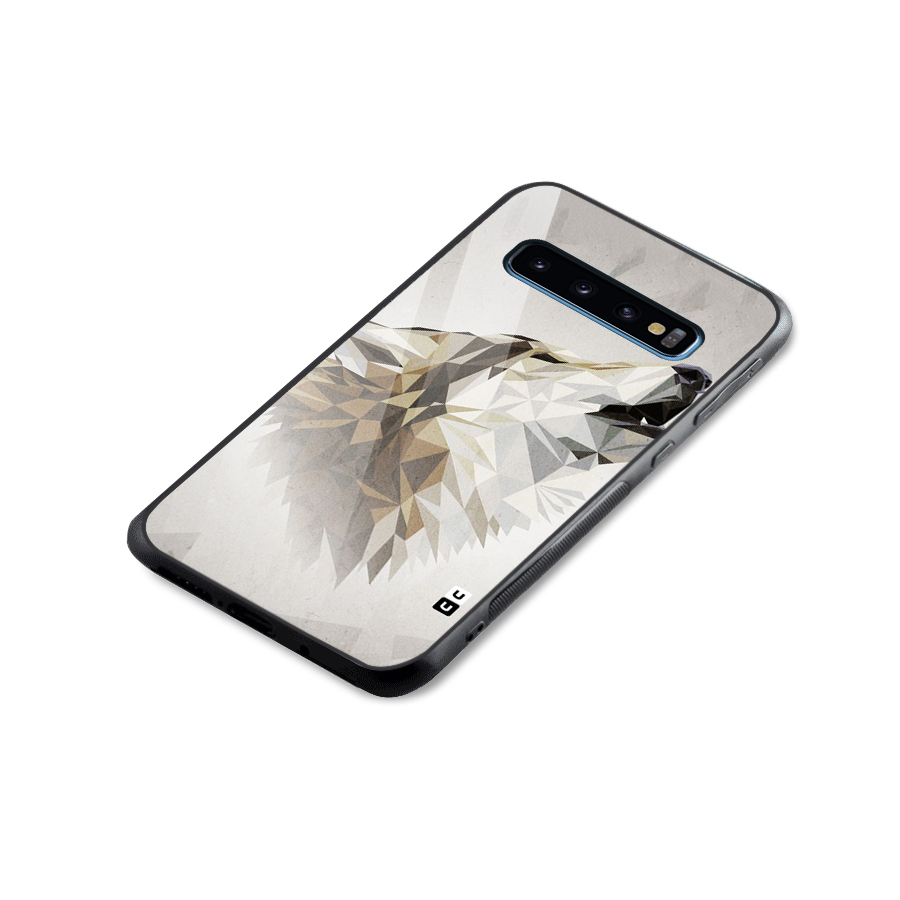 Diamond Wolf Glass Back Case for Galaxy S10