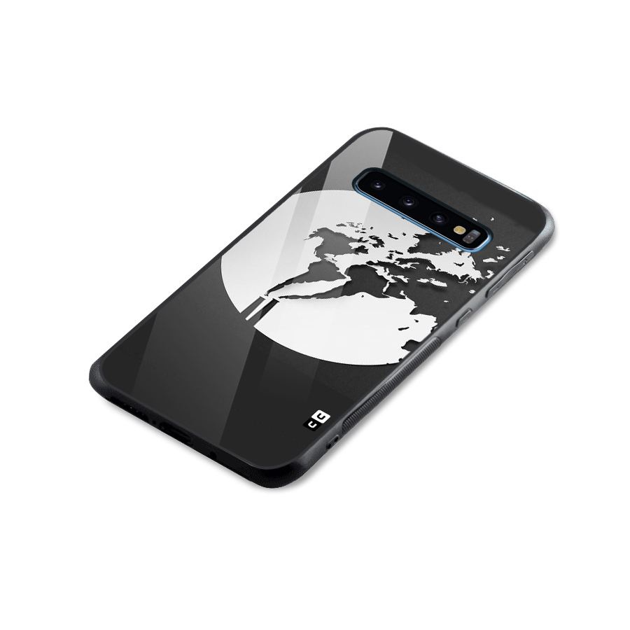 Disorted Design Black Glass Back Case for Galaxy S10