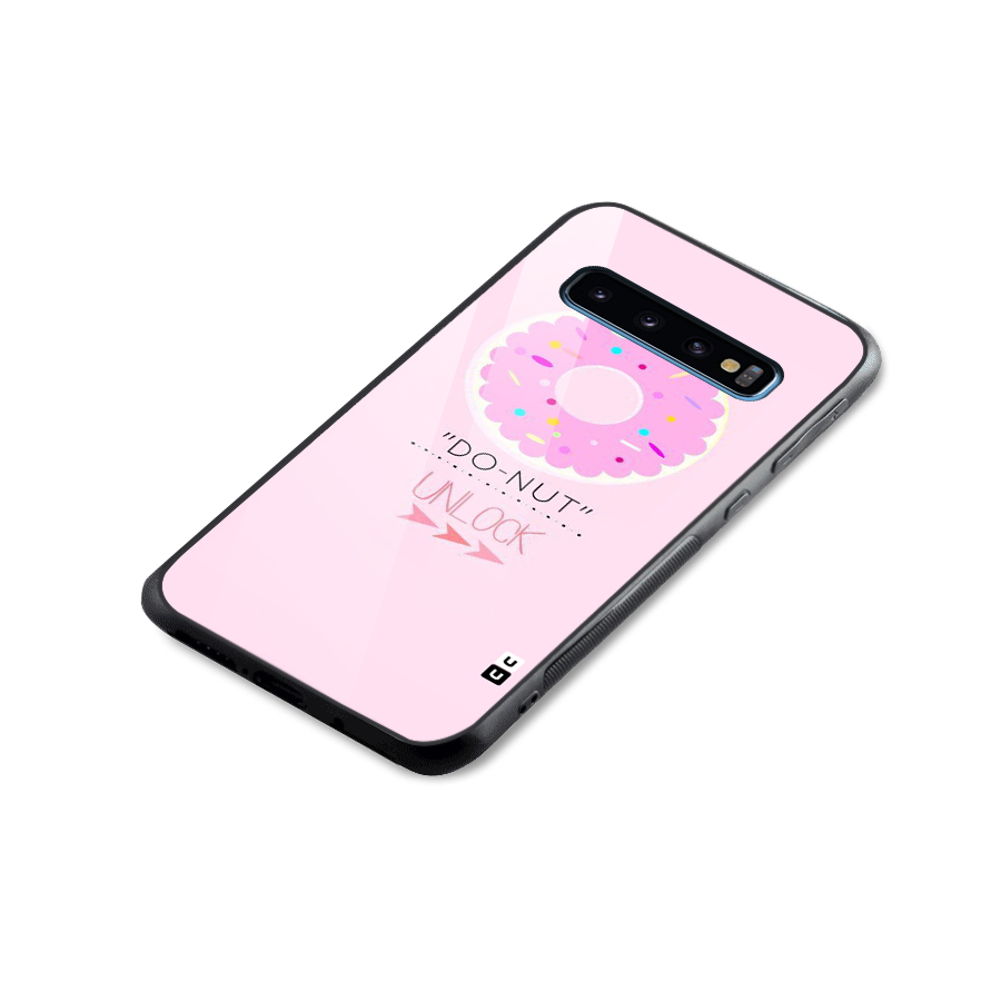 Do-Nut Unlock Glass Back Case for Galaxy S10