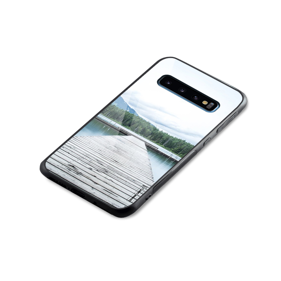 Dock River Glass Back Case for Galaxy S10