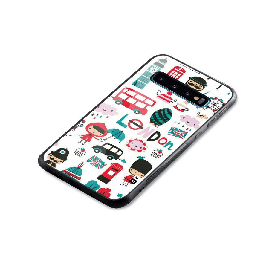 Double Decker Glass Back Case for Galaxy S10