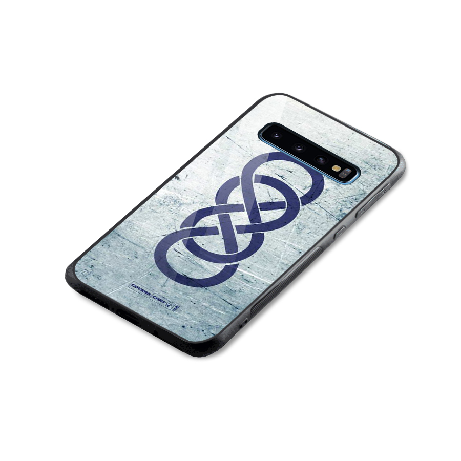 Double Infinity Rough Glass Back Case for Galaxy S10