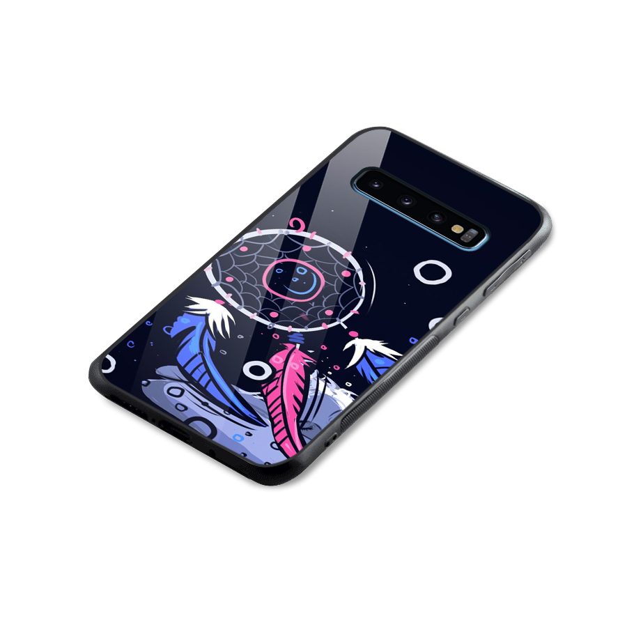 Dream Catcher Minimal Glass Back Case for Galaxy S10
