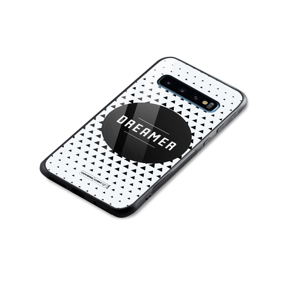 Dreamer Minimalist Glass Back Case for Galaxy S10