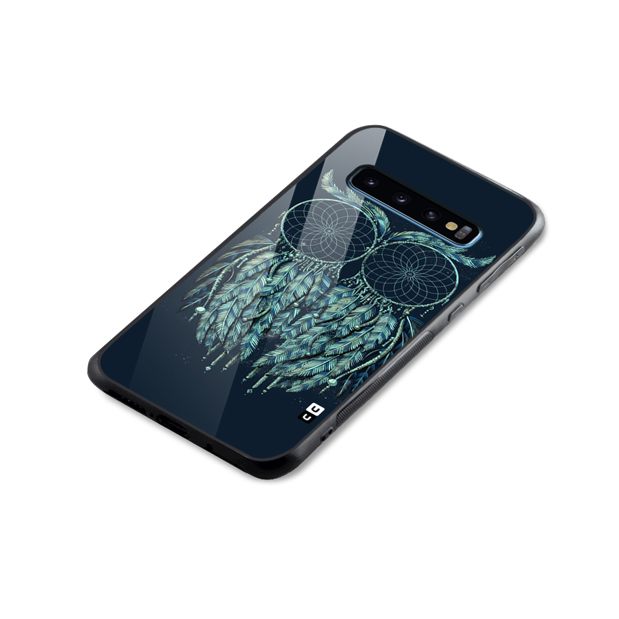 Dreamy Owl Catcher Glass Back Case for Galaxy S10