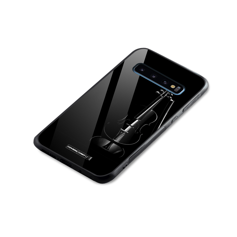 Elegant Violin Glass Back Case for Galaxy S10