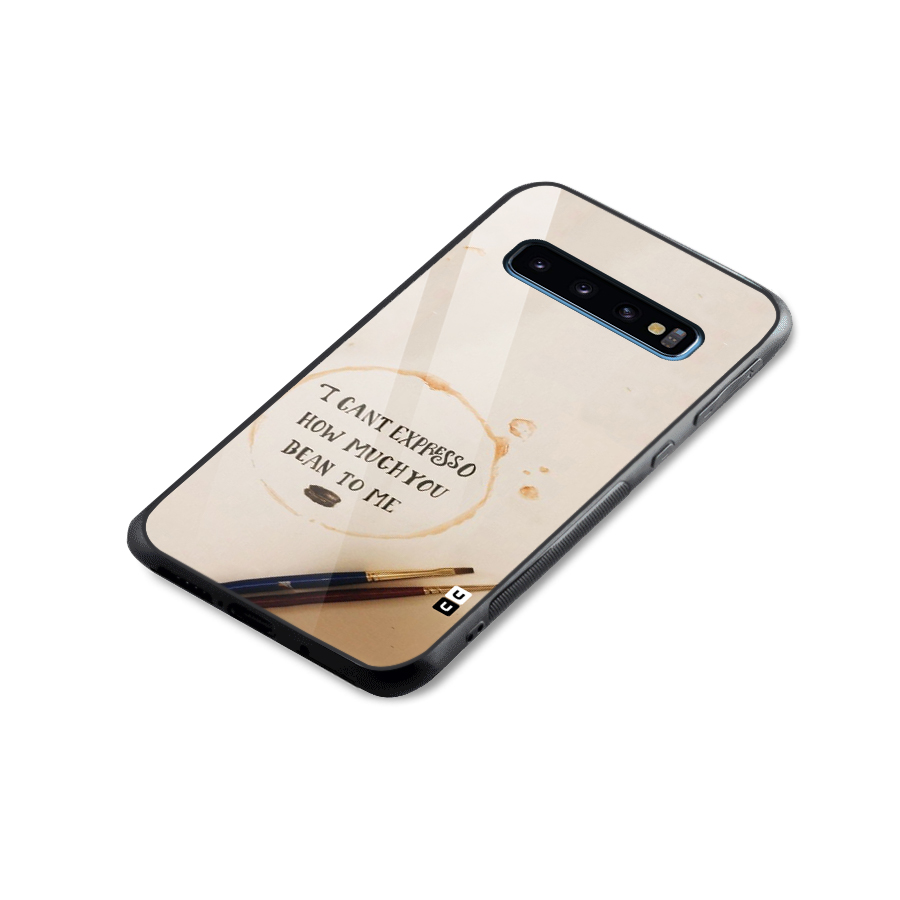 Espresso Bean Glass Back Case for Galaxy S10