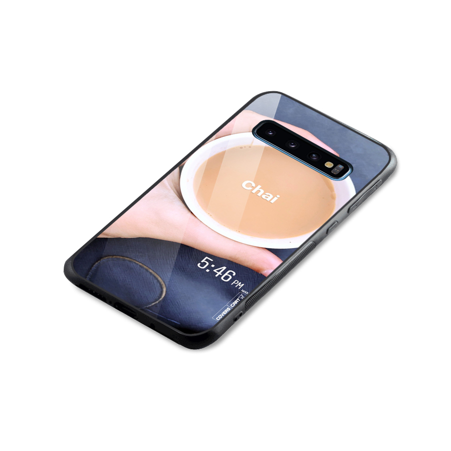 Evening Tea Glass Back Case for Galaxy S10