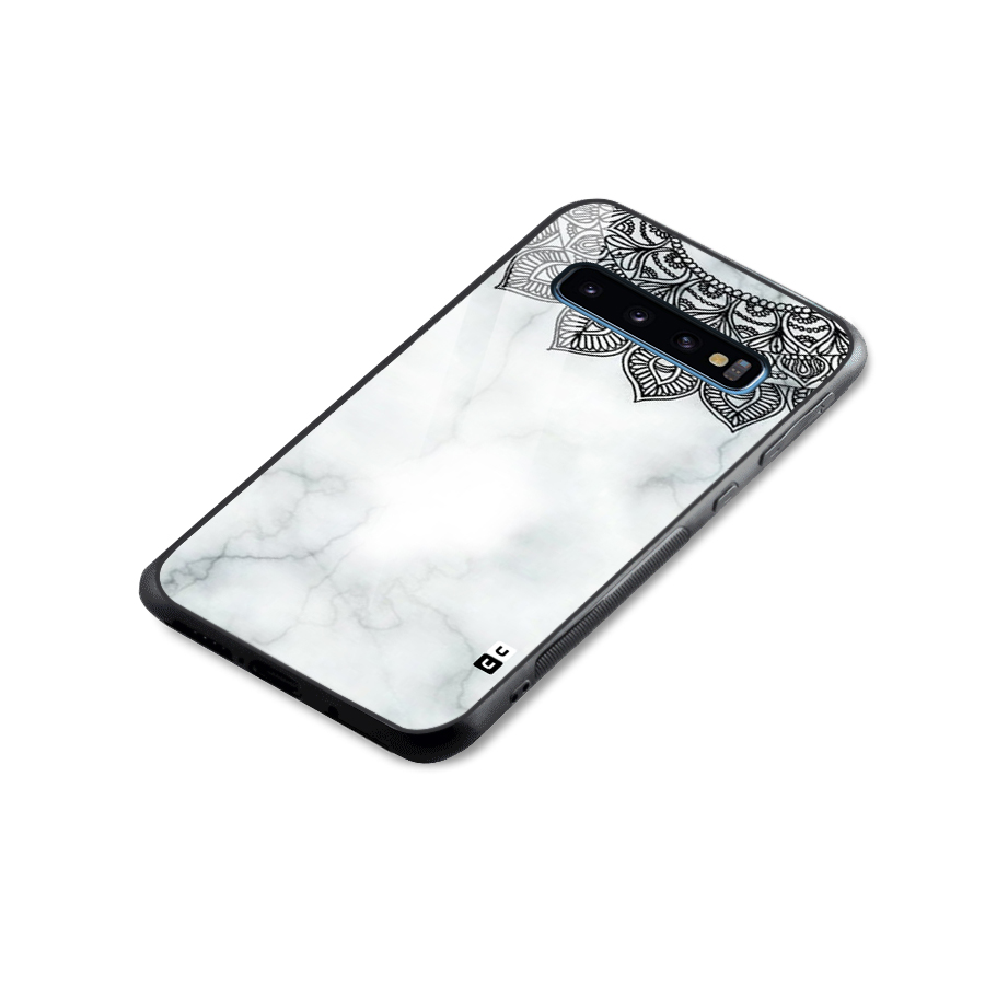 Exotic Marble Pattern Glass Back Case for Galaxy S10