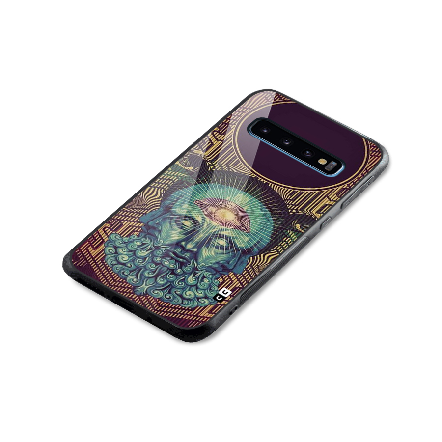 Eye Design Glass Back Case for Galaxy S10