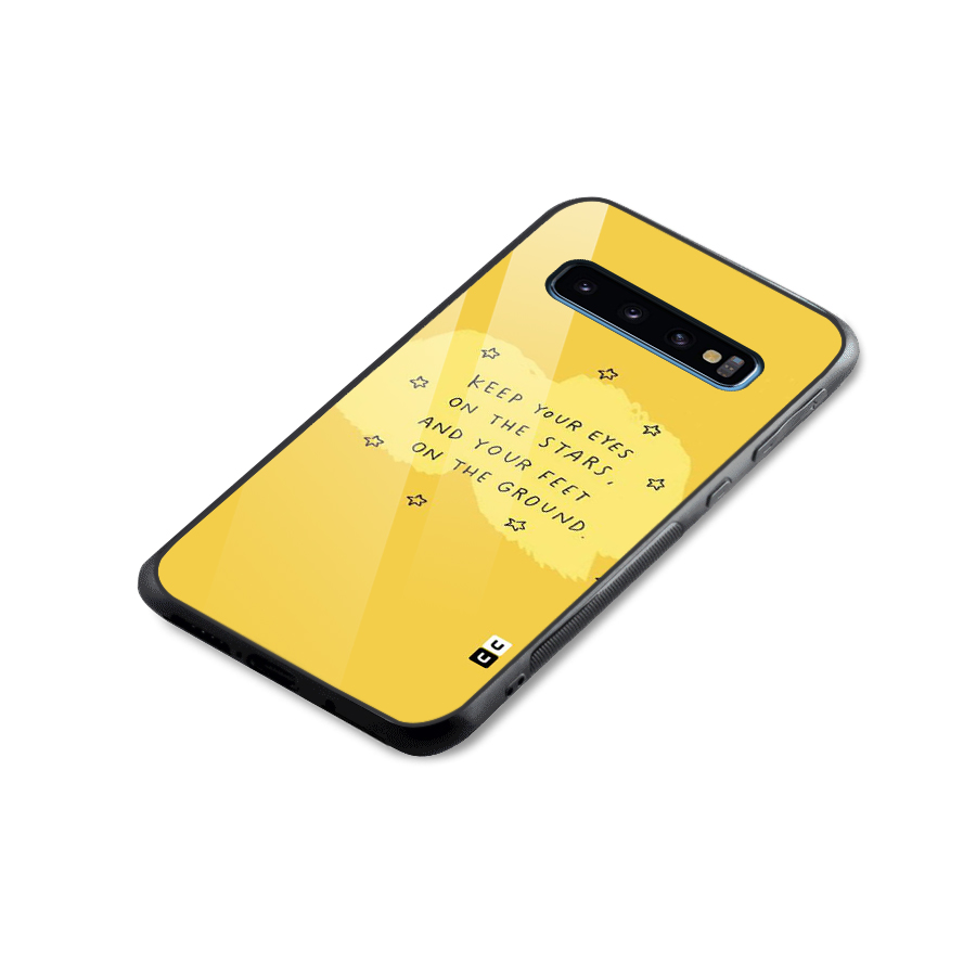 Eyes On Stars Glass Back Case for Galaxy S10