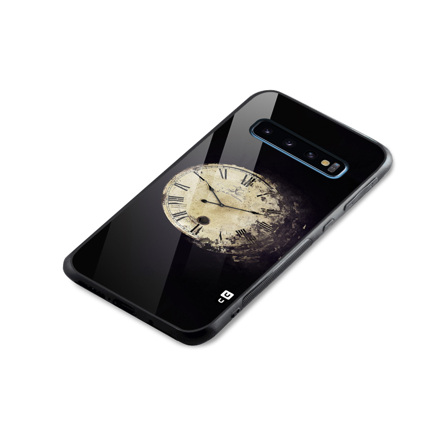 Fading Clock Glass Back Case for Galaxy S10