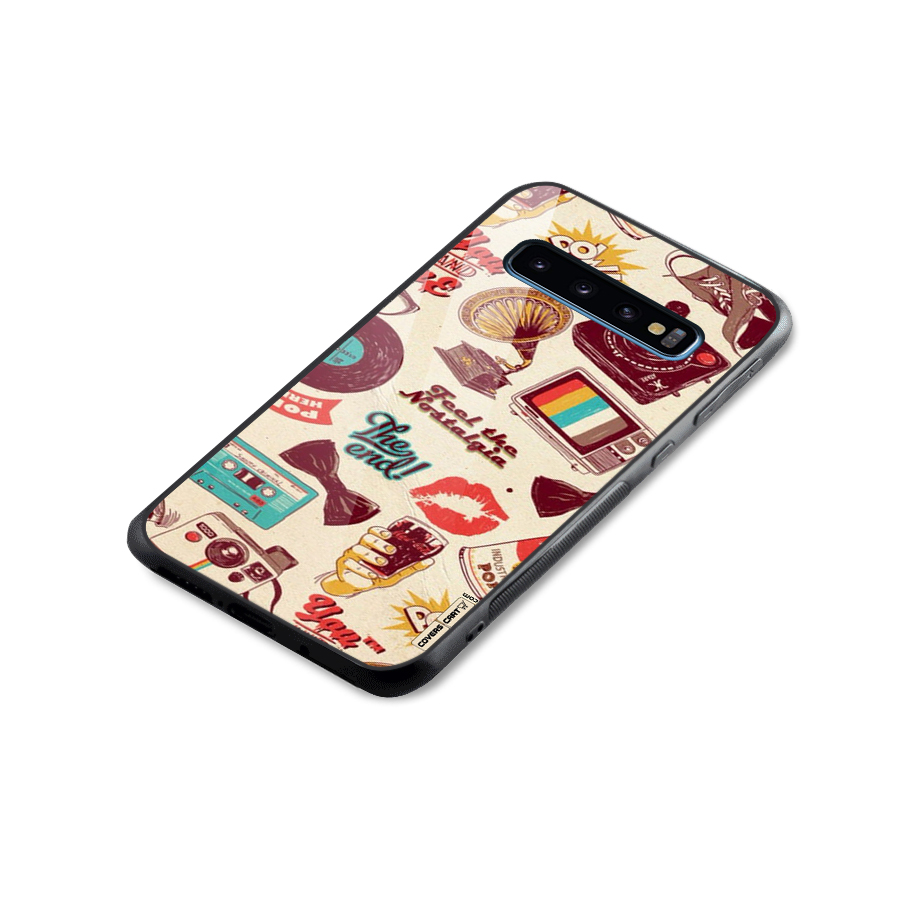 Feel The Nostalgia Glass Back Case for Galaxy S10