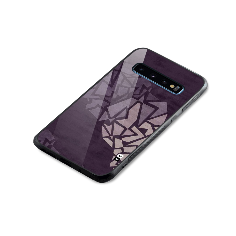 Fine Abstract Glass Back Case for Galaxy S10