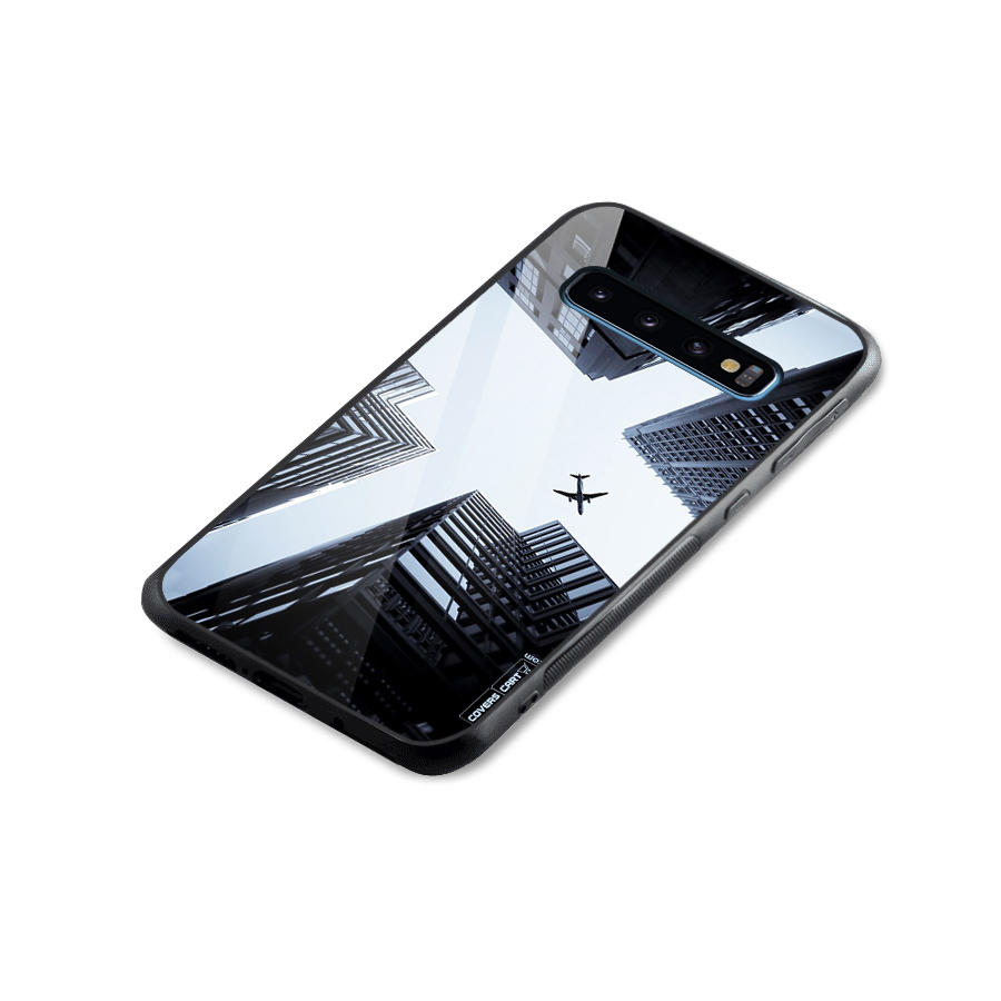 Fly Perspective Glass Back Case for Galaxy S10