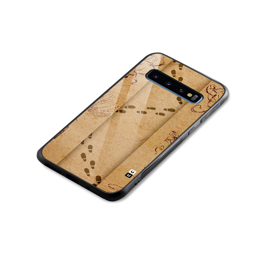 Footsteps Glass Back Case for Galaxy S10