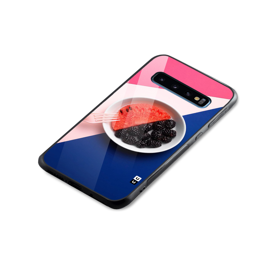 Fresh Fruit Season Glass Back Case for Galaxy S10