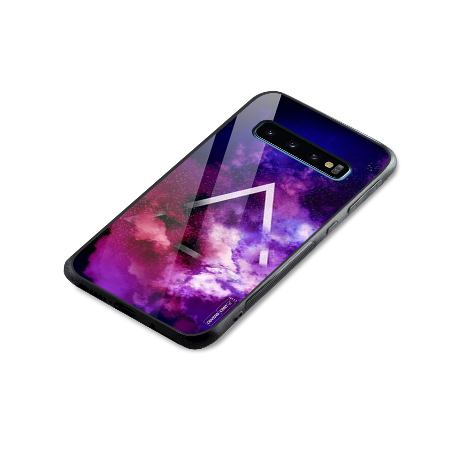 Galaxy Smoke Hues Glass Back Case for Galaxy S10