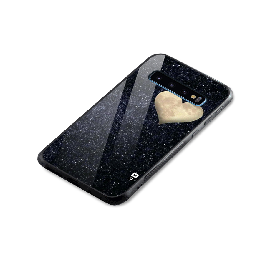 Galaxy Space Heart Glass Back Case for Galaxy S10