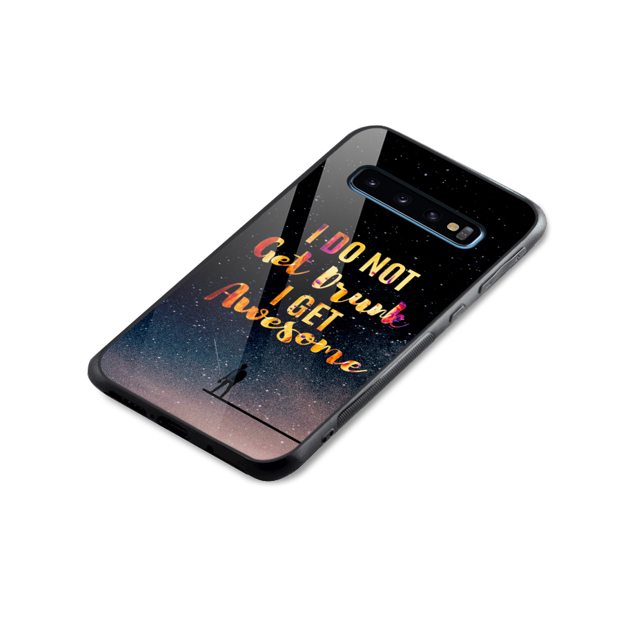 Get Awesome Glass Back Case for Galaxy S10