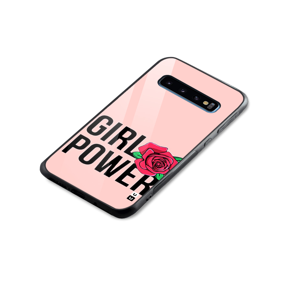 Girl Power Glass Back Case for Galaxy S10