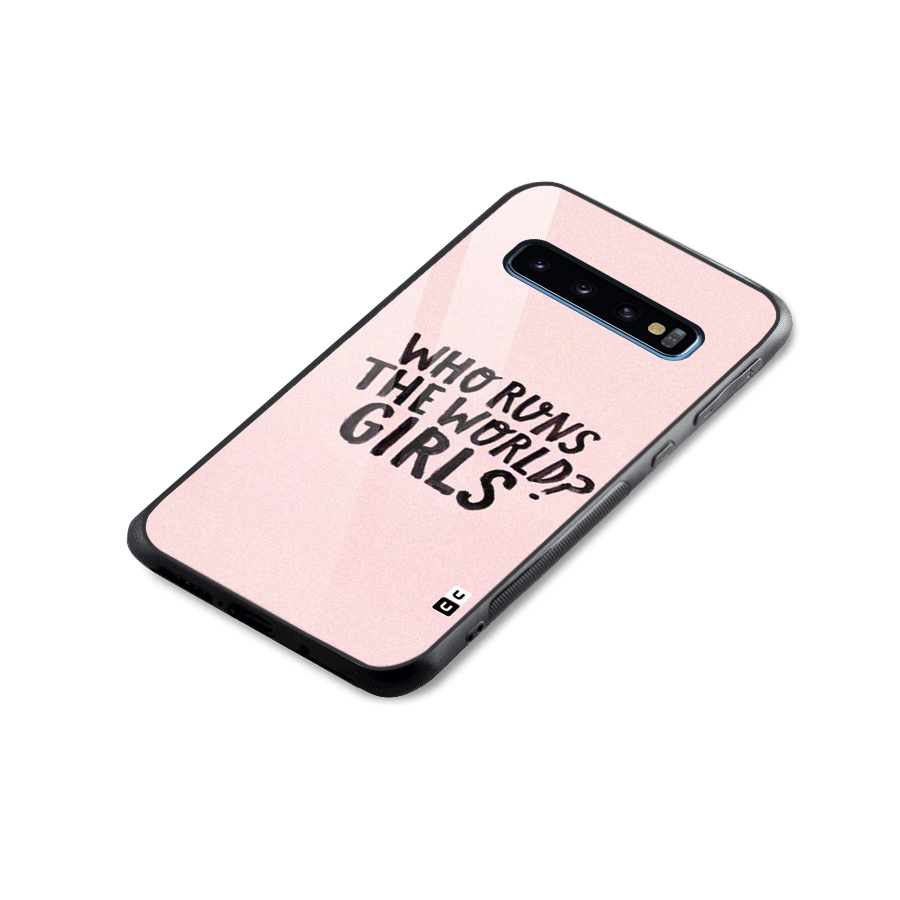 Girls World Glass Back Case for Galaxy S10